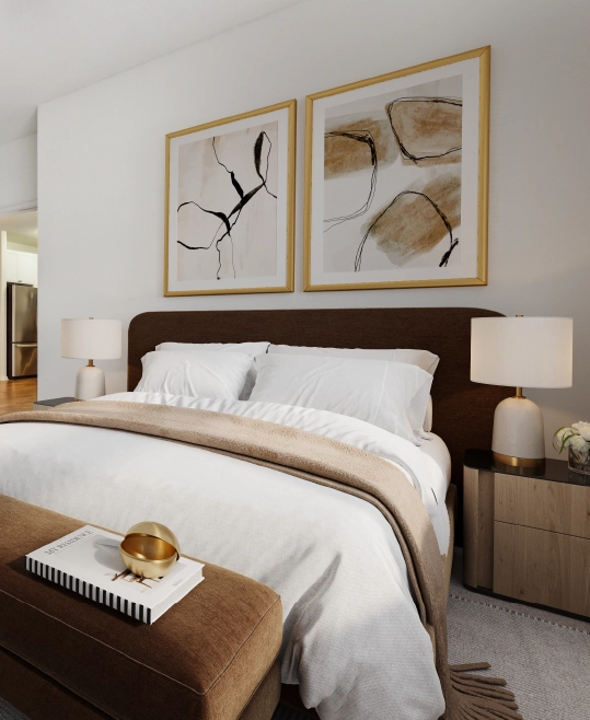 A well-furnished bedroom at Hayworth Wilton