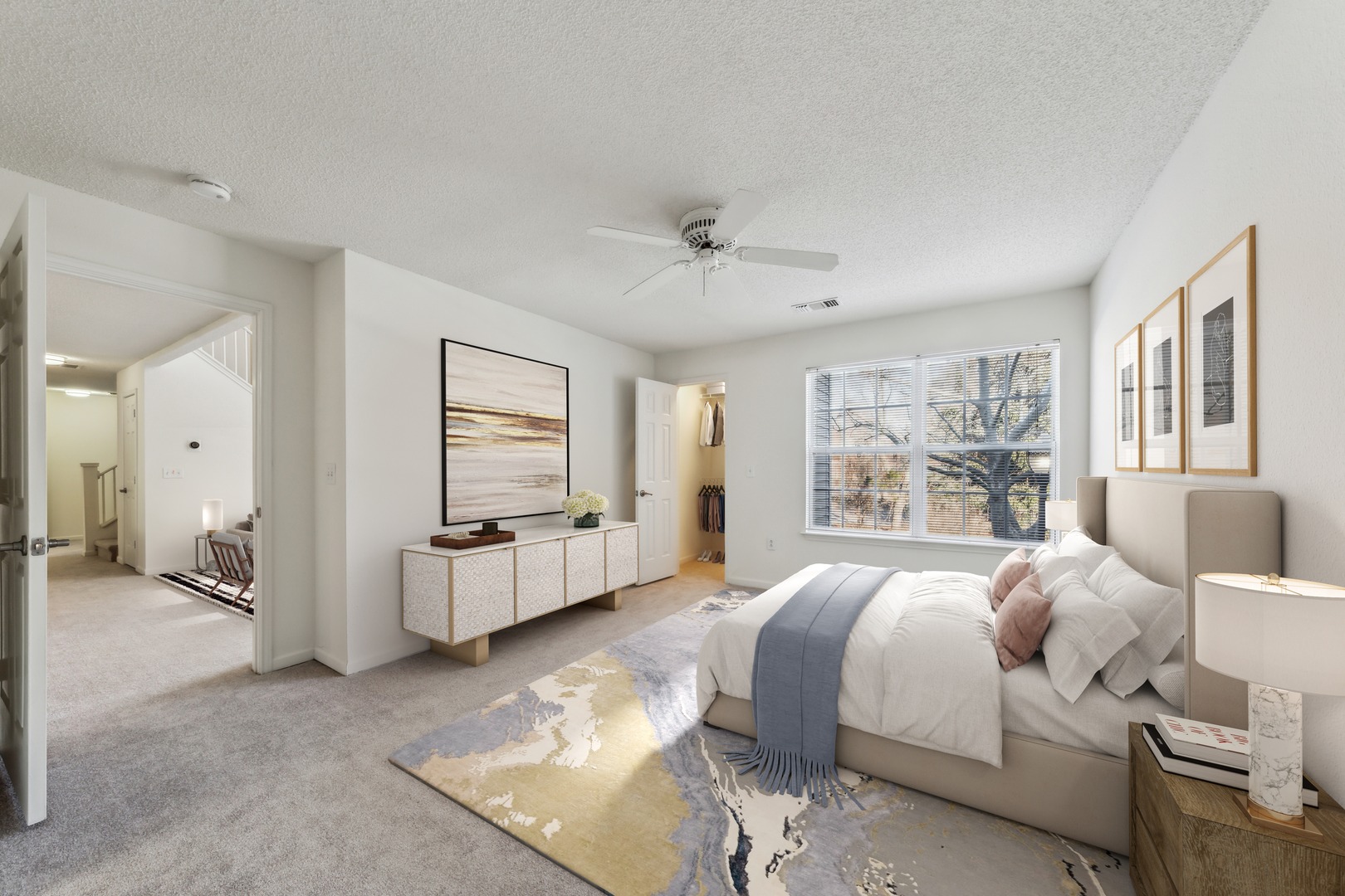Bedroom with natural light.